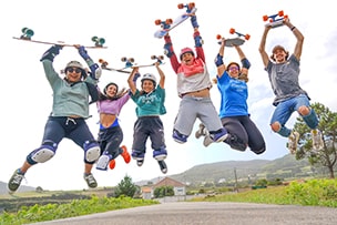 Slalom longskate Art Surf Camp