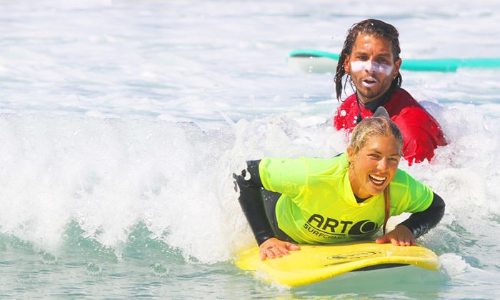 Cursos y clases de surf en A Coruña