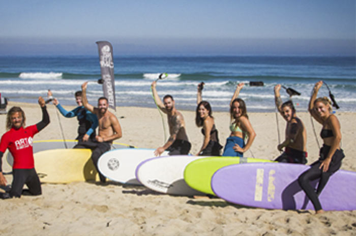 Edades y ambiente Art Surf Camp