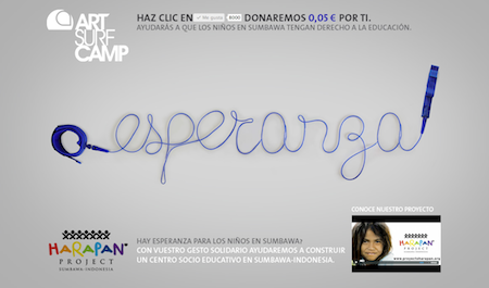 Artsurfcamp y Harapán Project: Ser Solidario Con Un «MeGusta»