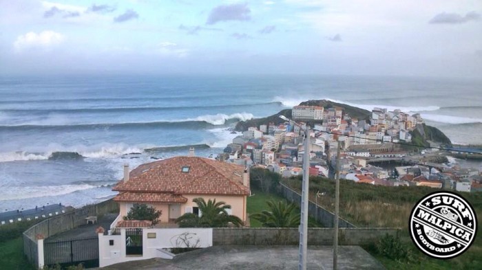 Olas gigantes en Malpica 