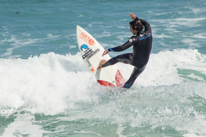 Surfer en la Playa de Razo