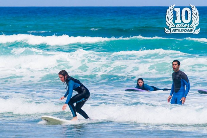 Pie delantero en el surf