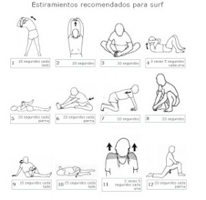 Estiramientos surf
