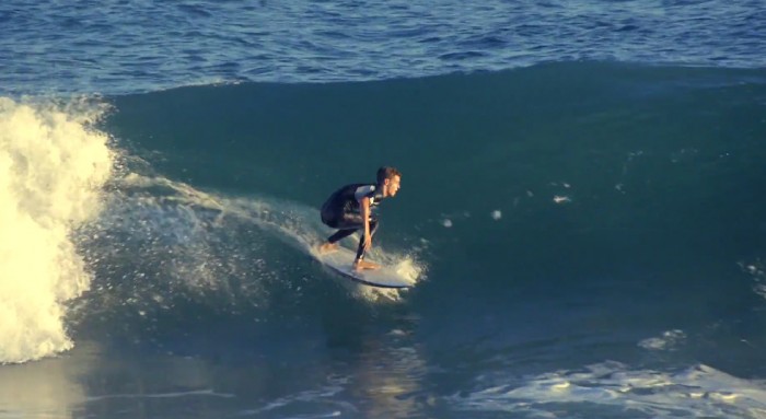 Marie surf en California