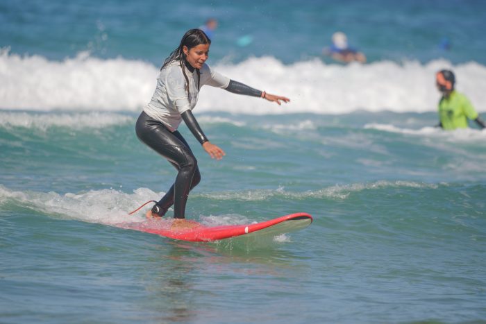 Surf en los campamentos de verano en Carballo