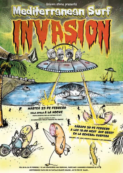 Sorteo Artsurfcamp Curso de Surf – Volcom Party Bcn Afectados Haití