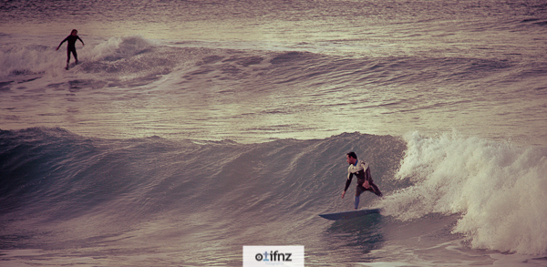 En la orilla se ponía un buena sección de marea alta