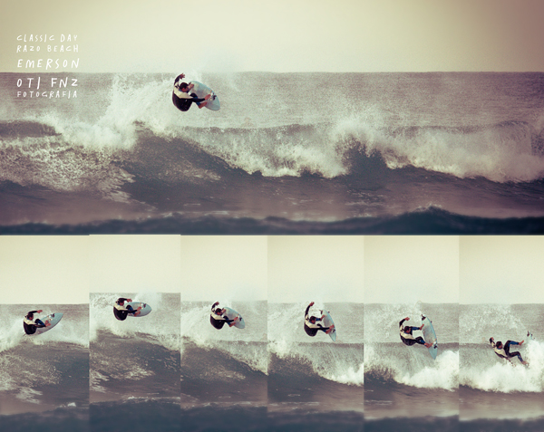 Emerson volando en la Playa de Razo