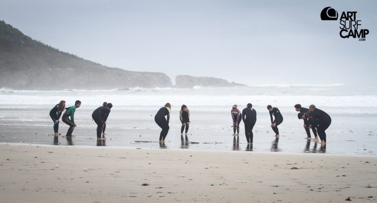 Primeros Pasos De Un Entrenamiento De Surf