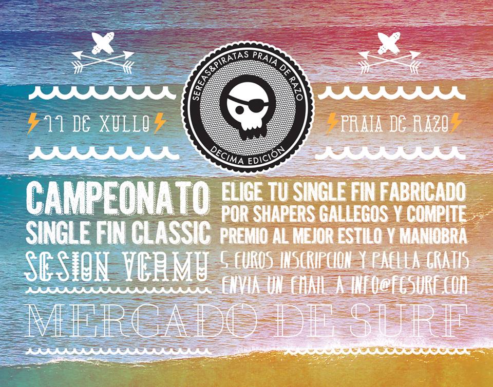 Artsurfcamp Organiza El Campeonato De Surf Del Festival Sereas e Piratas