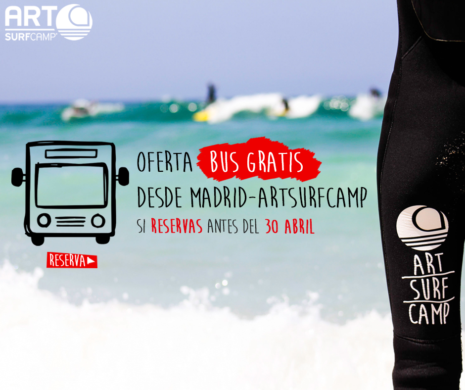 Bus Madrid-Artsurfcamp Gratis. Súbete Al ArtsurfcampBUS!